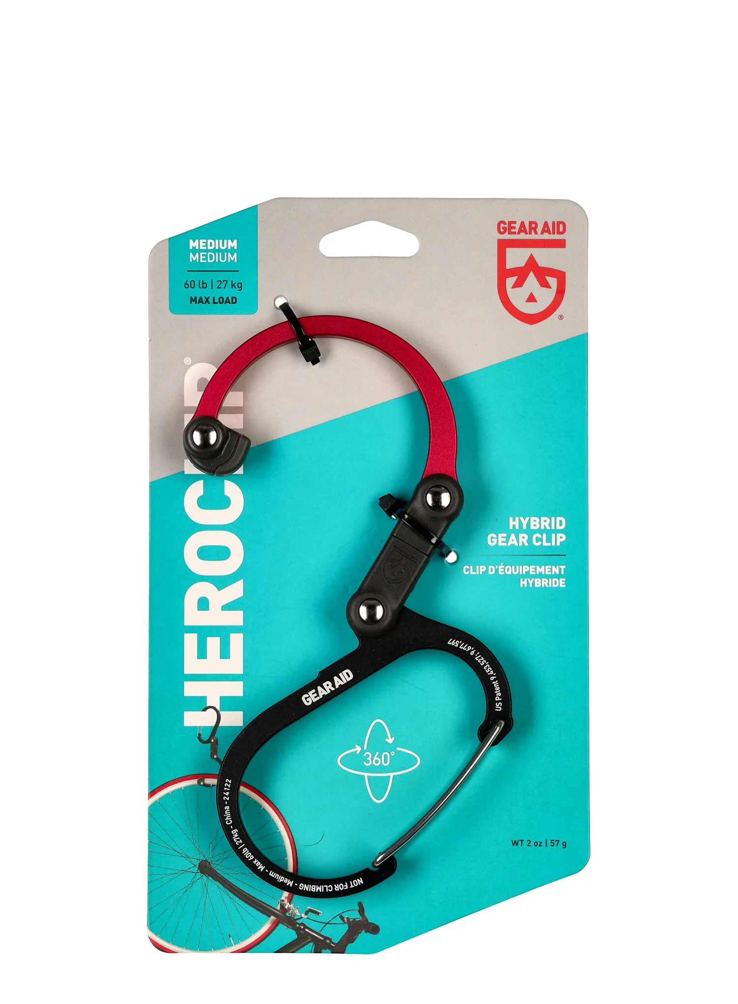 Halterung GearAid Heroclip Medium - black/red