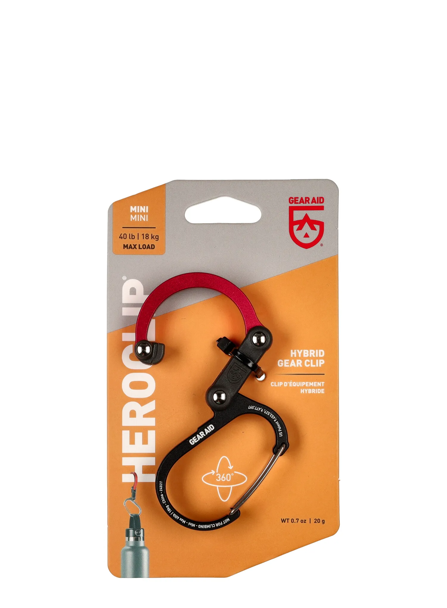 Halterung GearAid Heroclip Mini - black/red