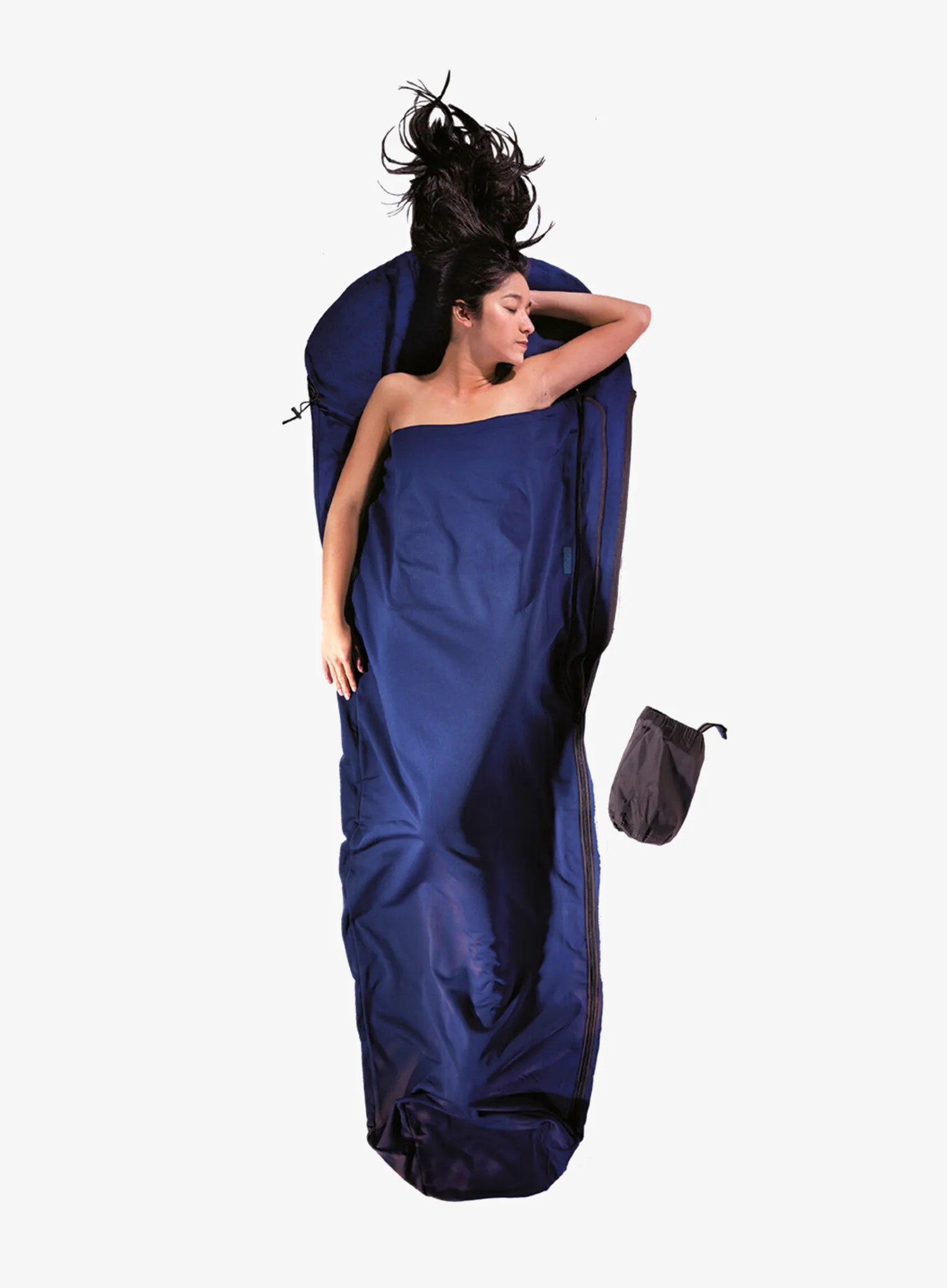 Reiseschlafsack Cocoon Microfleece MummyLiner - Lightweight - dark petrol