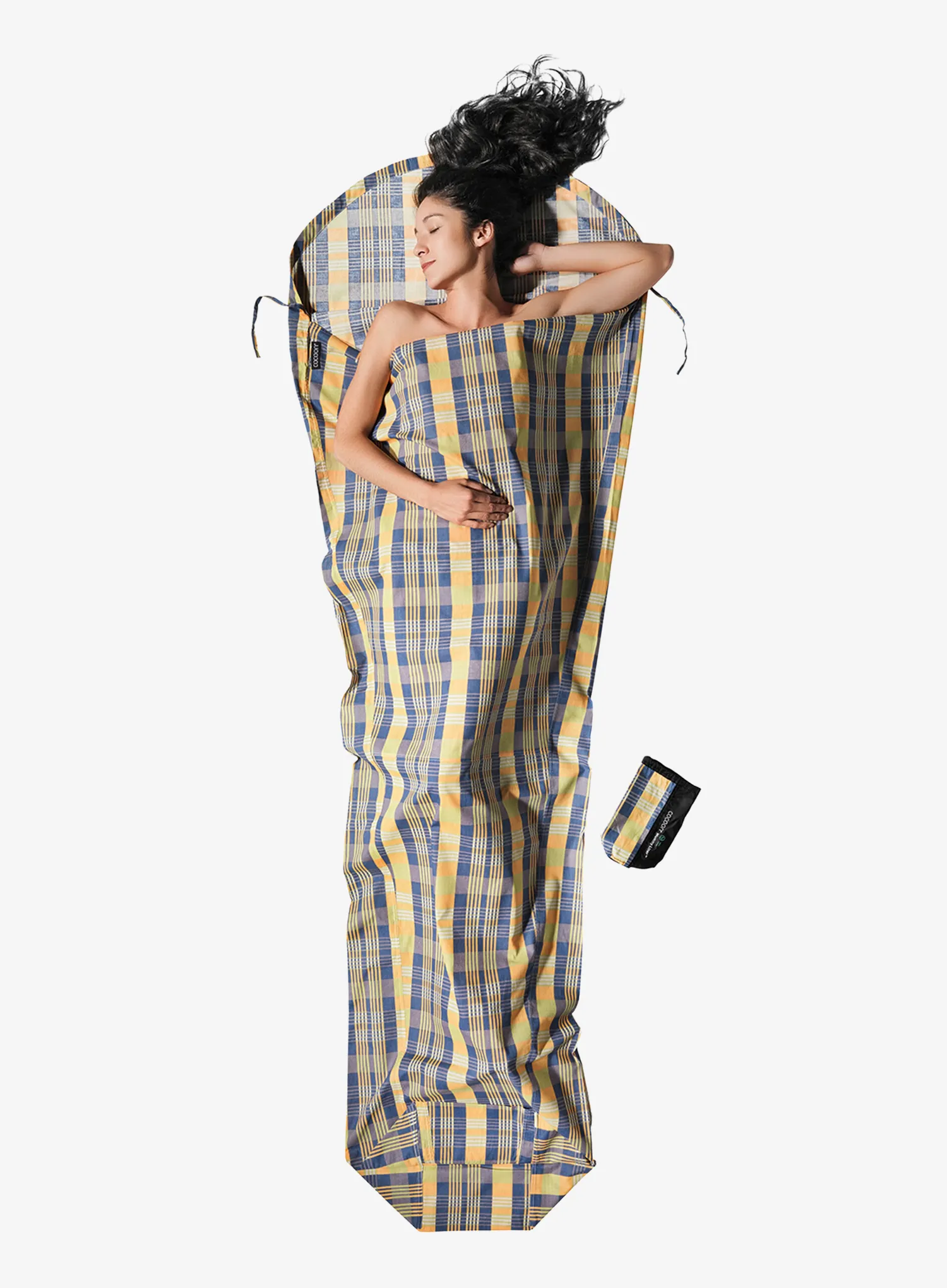 Reiseschlafsack Cocoon MummyLiner - Cotton - travel checks