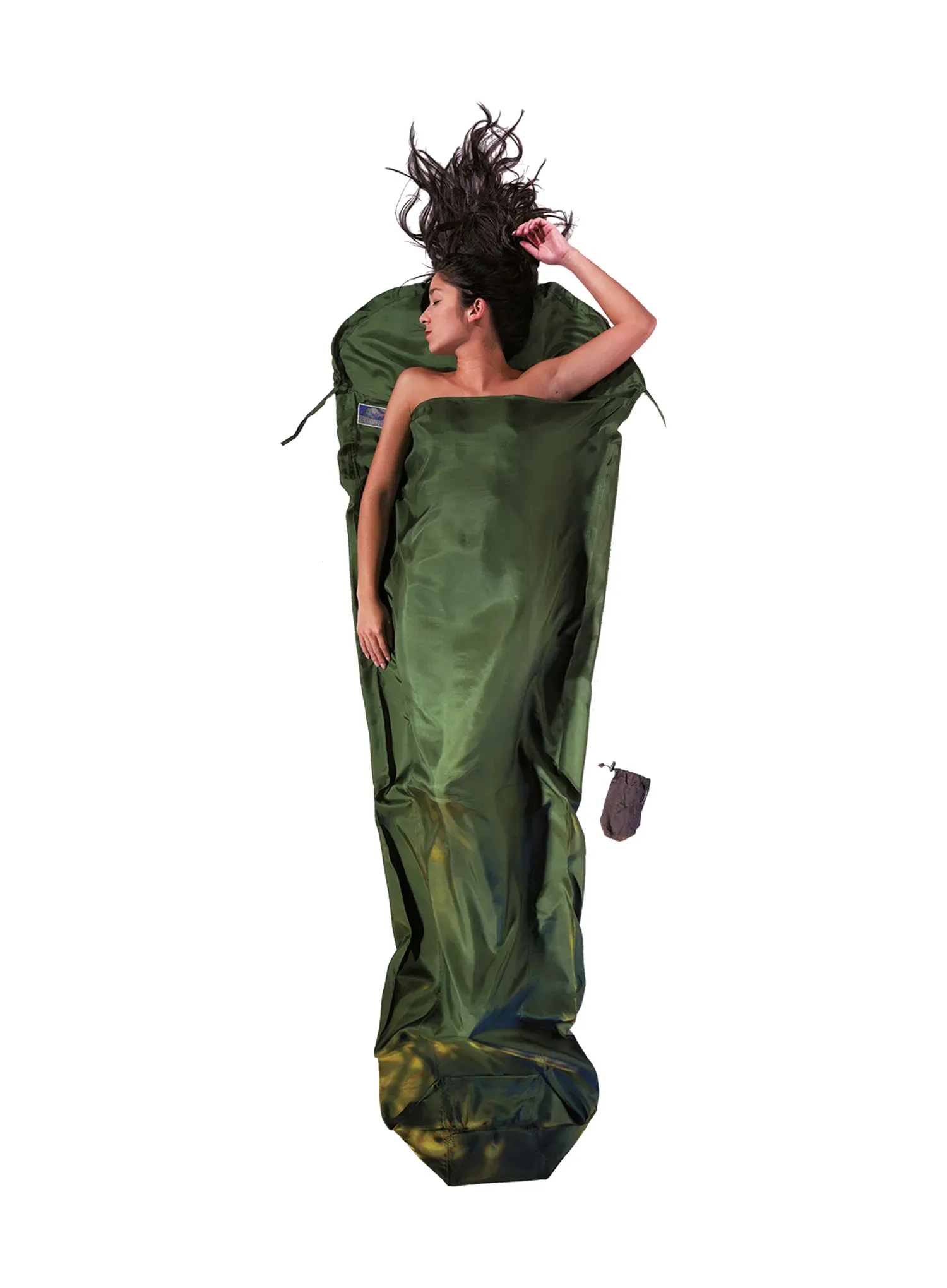Reiseschlafsack Cocoon MummyLiner - Silk - dark olive green