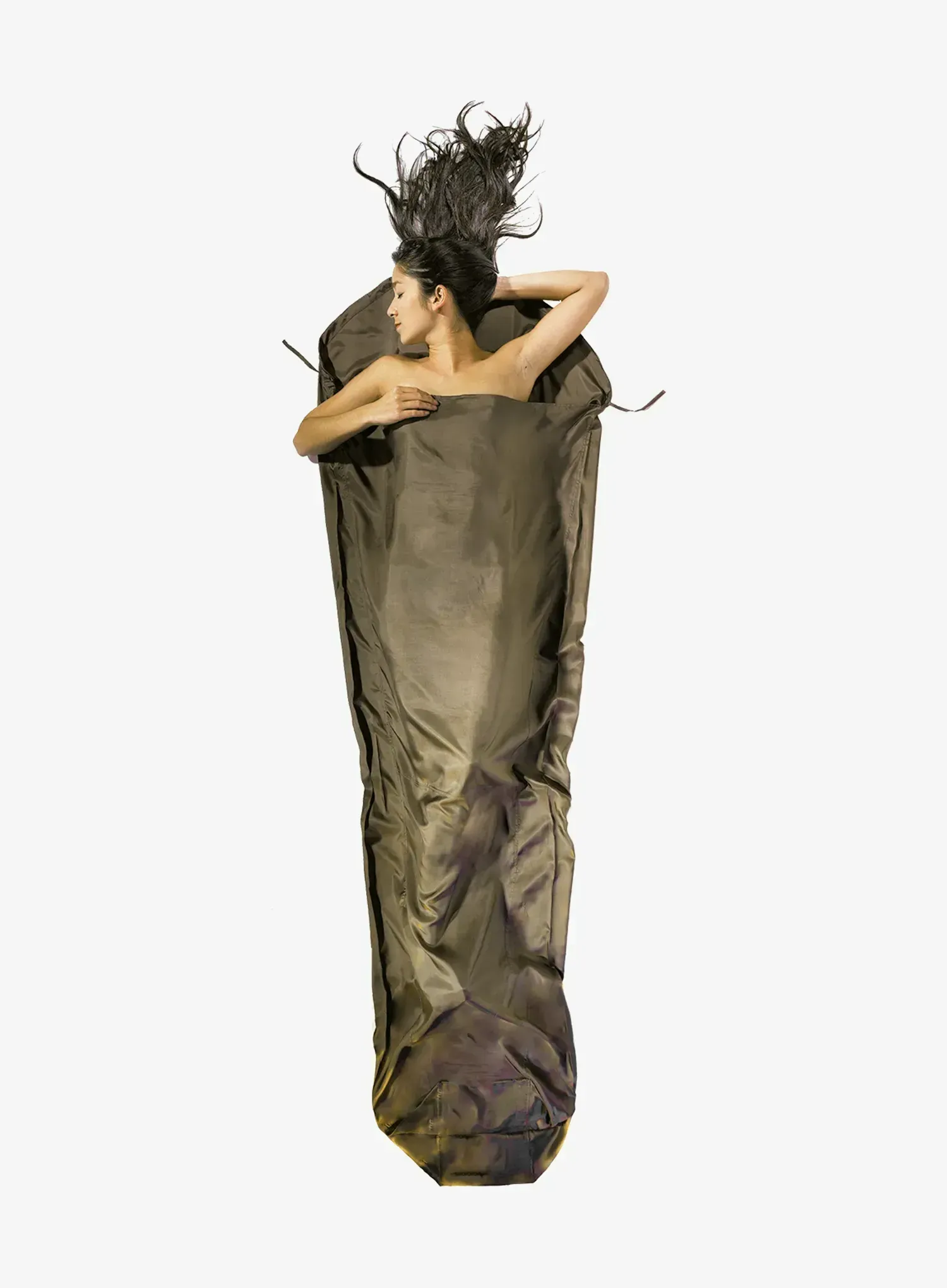 Reiseschlafsack Cocoon MummyLiner - Silk - muddy elephant