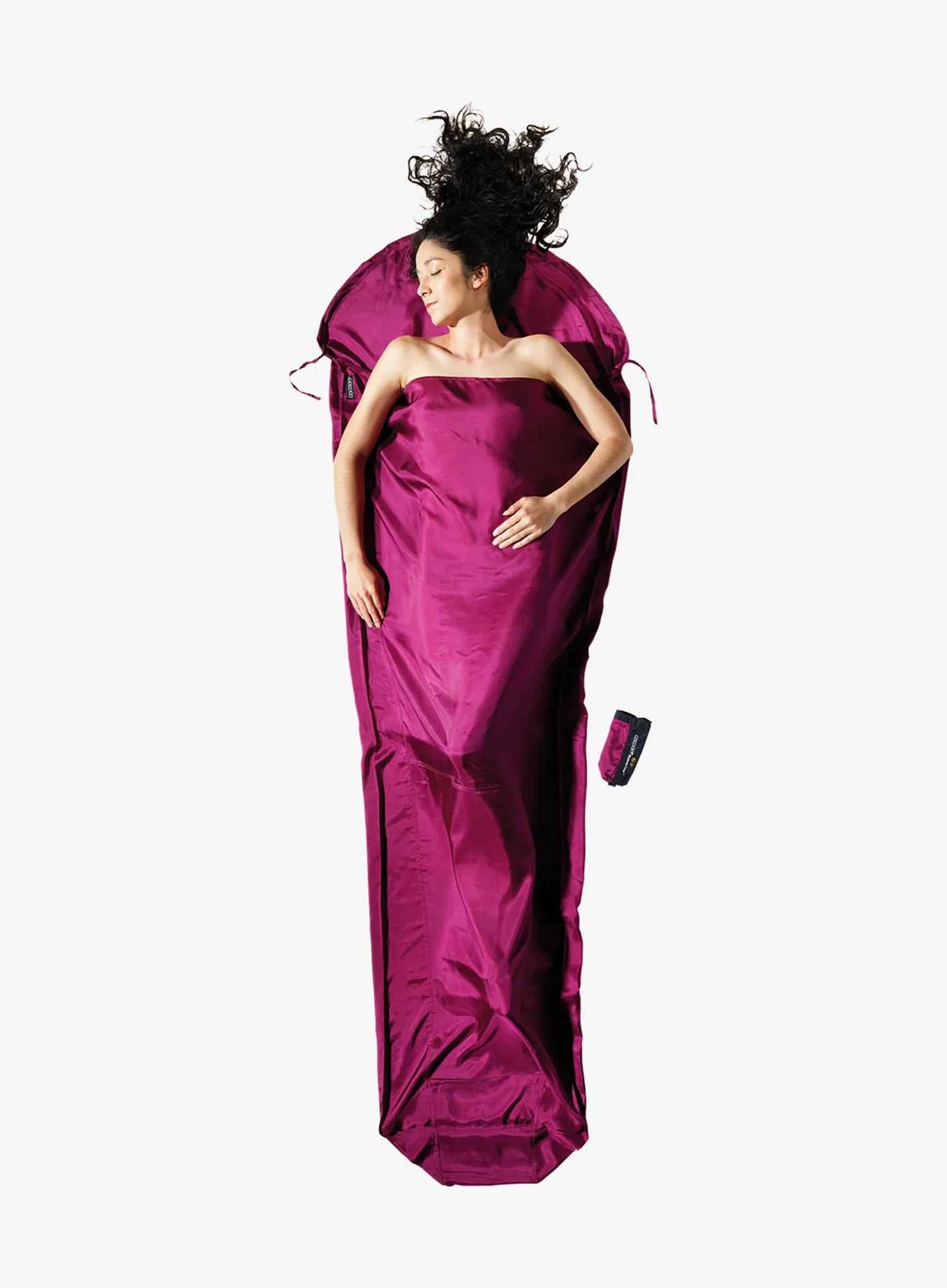 Reiseschlafsack Cocoon MummyLiner - Silk - mulberry red