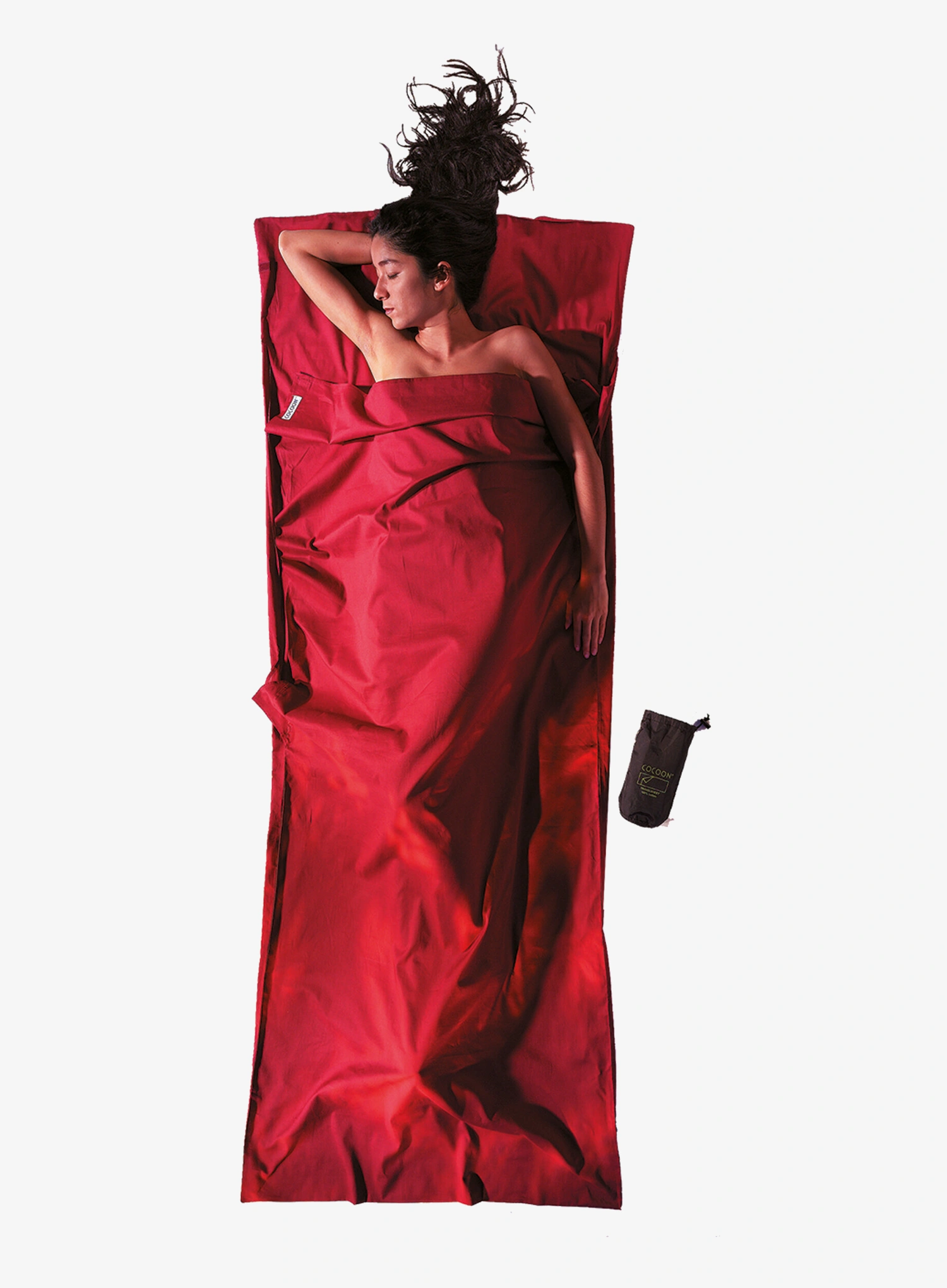 Reiseschlafsack Cocoon TravelSheet - Cotton - monks red
