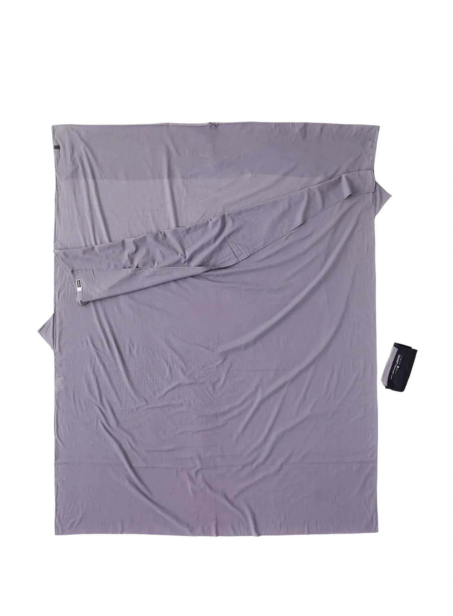 Reiseschlafsack Cocoon TravelSheet - Insect Shield - Double - Egyptian Cotton - elephant grey
