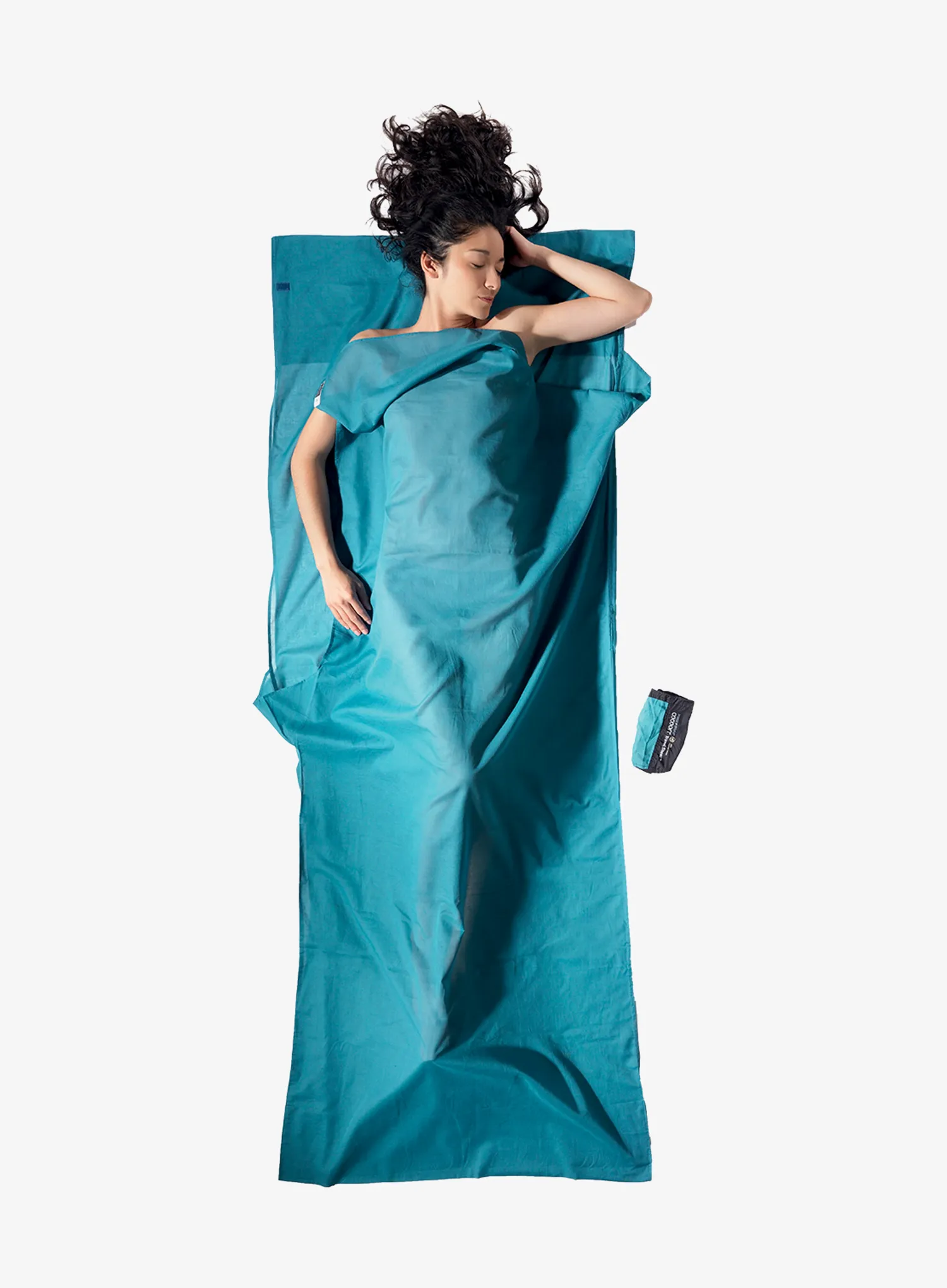Reiseschlafsack Cocoon TravelSheet - Insect Shield  - Egyptian Cotton - laguna blue
