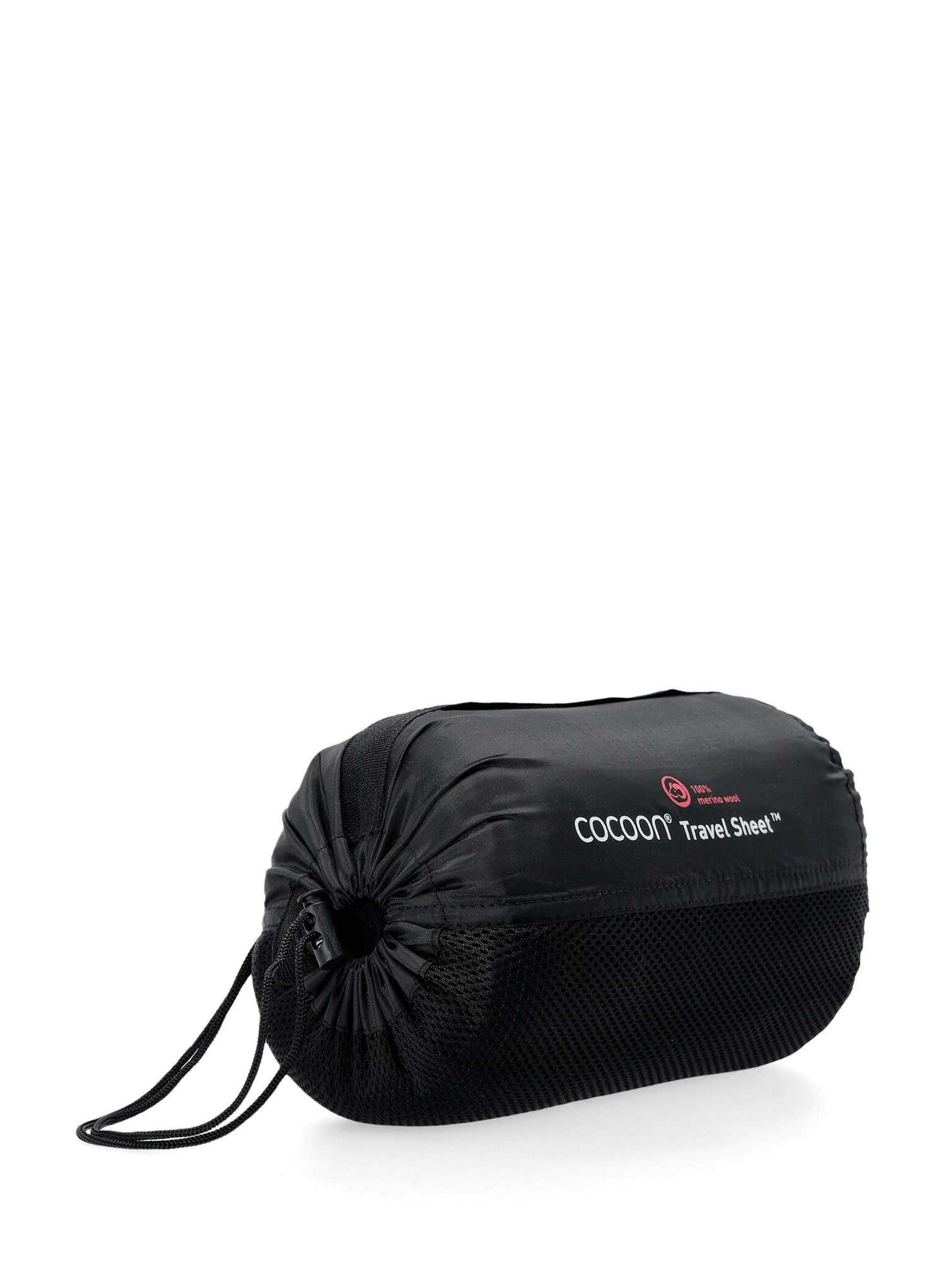 Reiseschlafsack Cocoon TravelSheet - Merino Wool - black