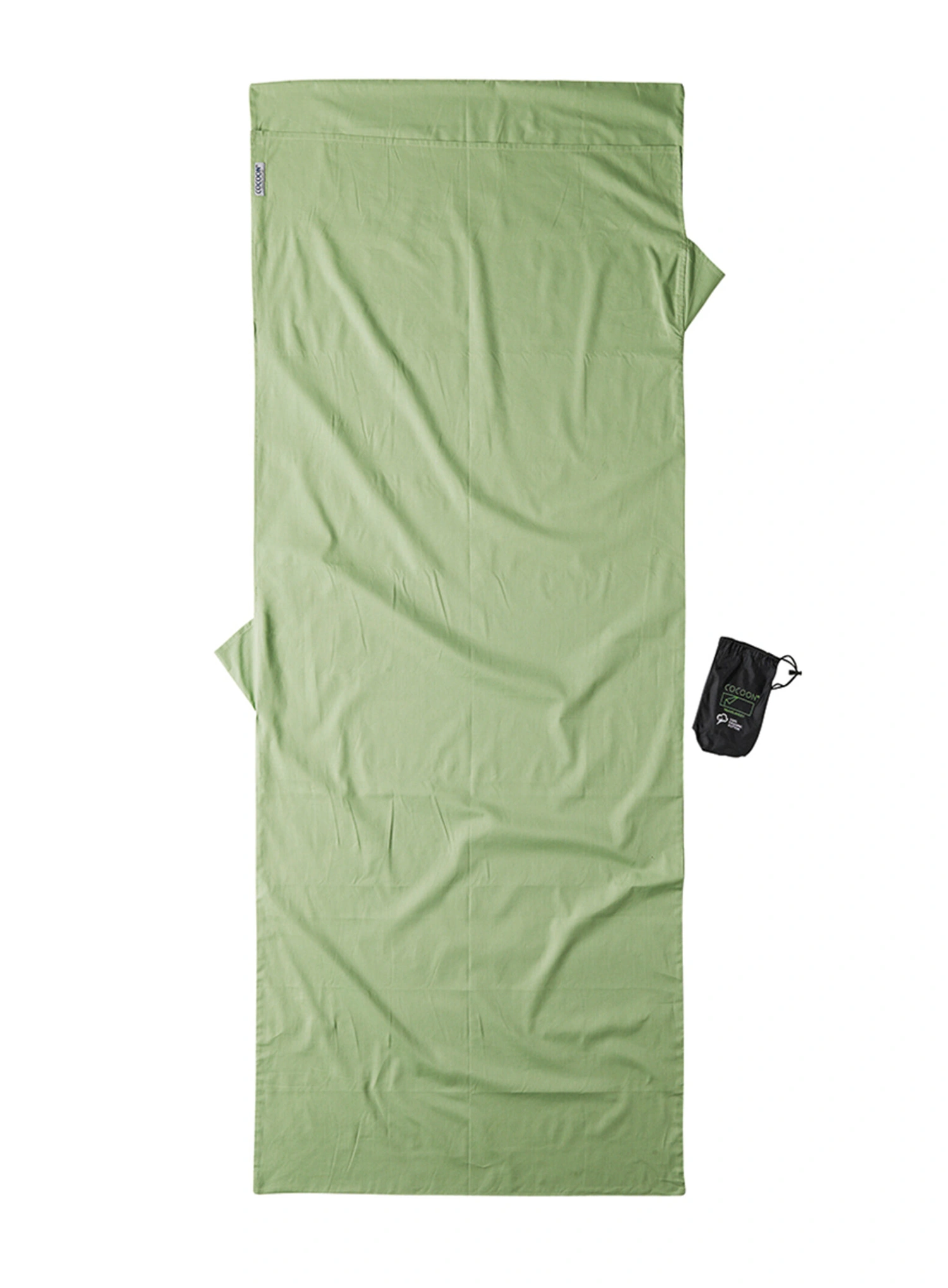 Reiseschlafsack Cocoon TravelSheet - Organic Cotton - forest shade