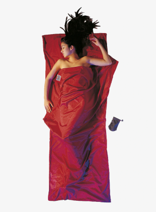 Reiseschlafsack Cocoon TravelSheet - Silk/Cotton - monks red