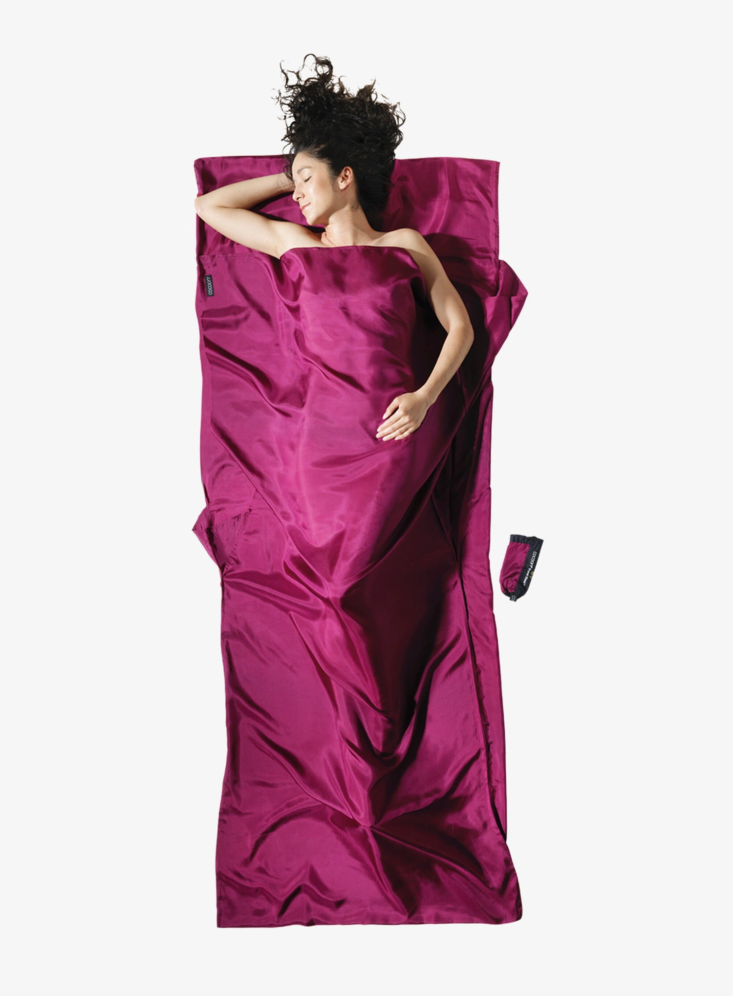Reiseschlafsack Cocoon TravelSheet - Silk - mulberry red