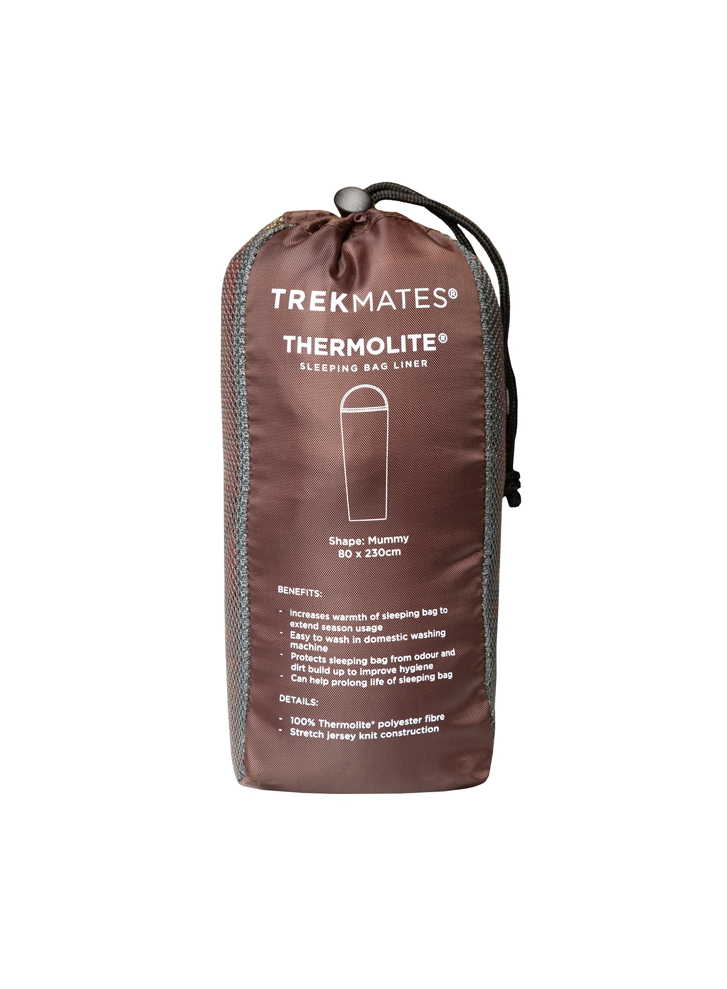 Reiseschlafsack Trekmates Thermolite Sleeping Bag Liner - chipotle