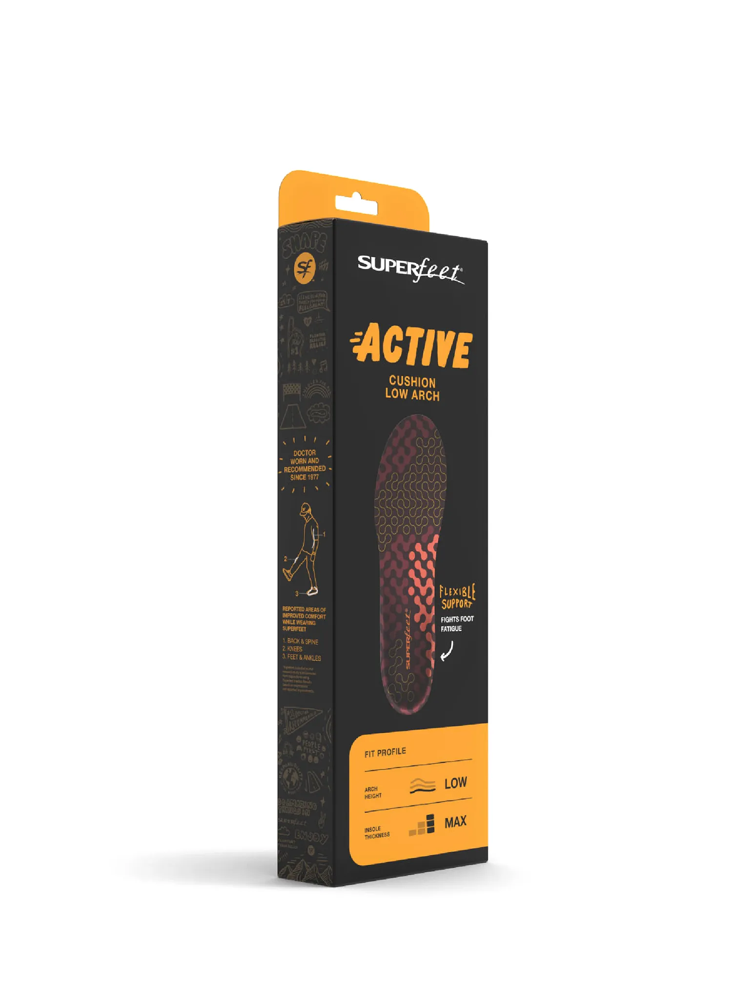 Einlegesohle Superfeet Active Cushion Low Arch
