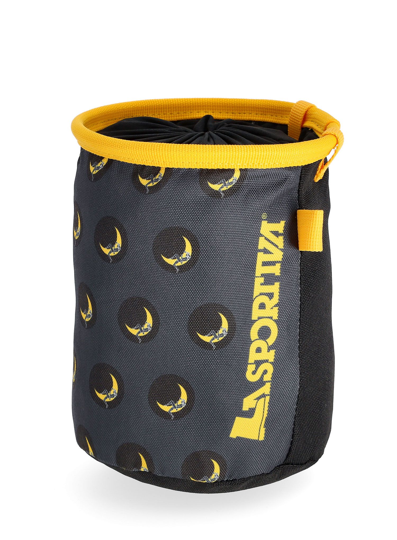 Chalkbag La Sportiva Climbing On The Moon Chalk Bag - carbon/giallo