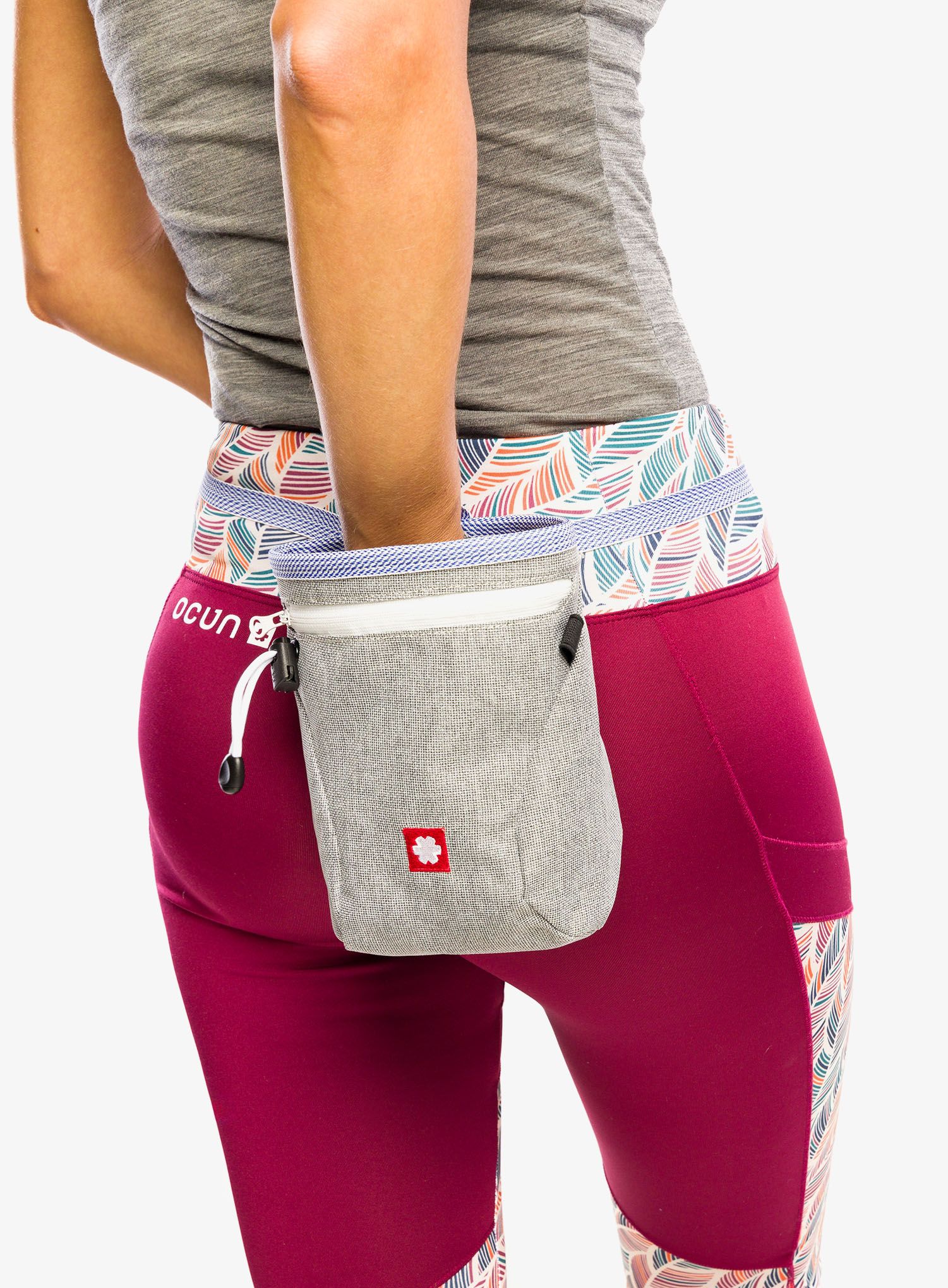 Chalkbag Ocun Dusty Eco + Belt - grey/blue