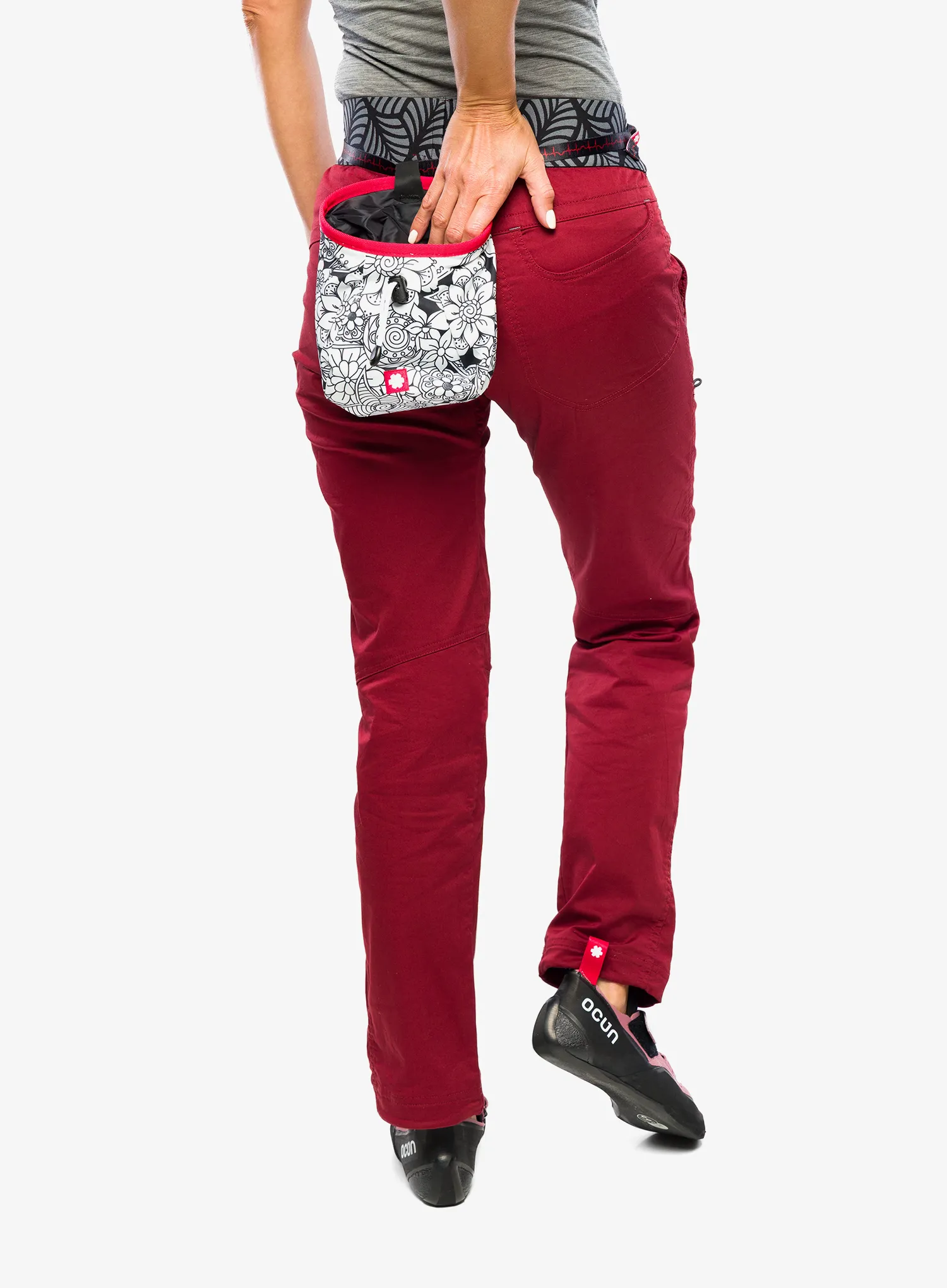 Chalkbag Ocun Lucky - flowers white