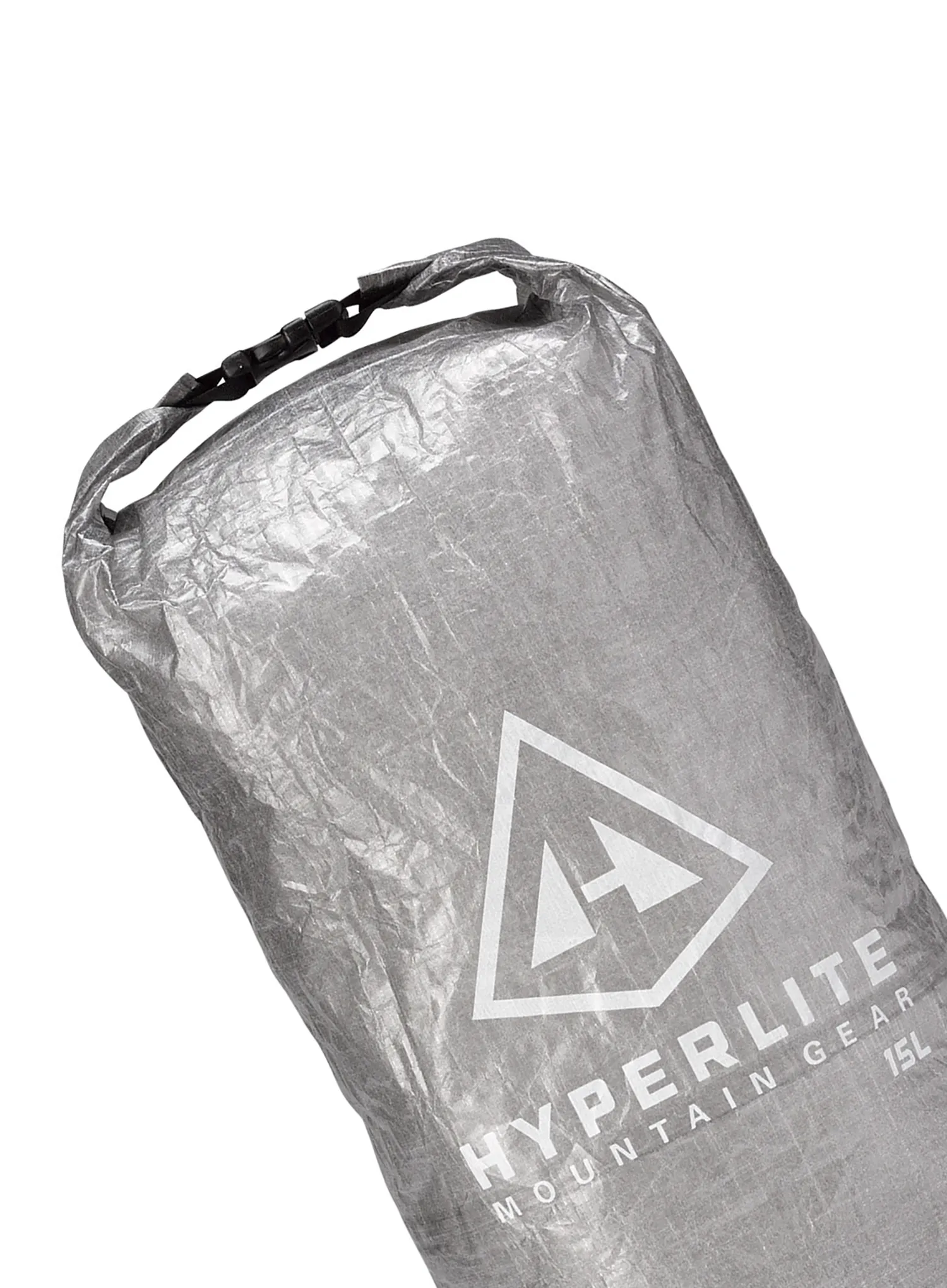 Wasserdichter Packsack Hyperlite Mountain Gear Roll-Top Stuff Sack 15L - gray