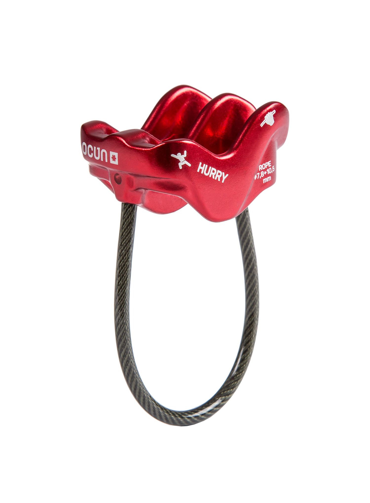 Sicherungsset Ocun Belay Set Eagle Screw Hurry - anthracite/red