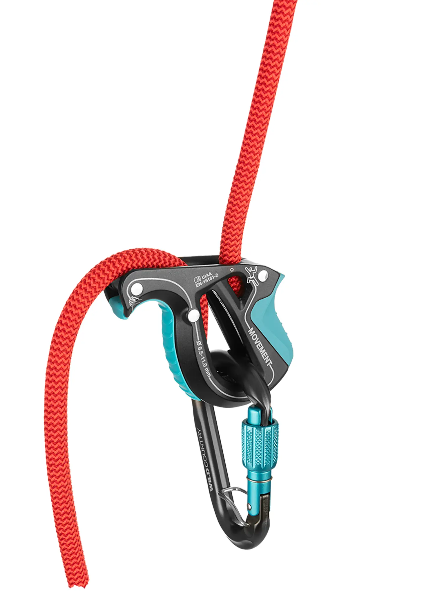 Sicherungsset Wild Country Movement Belay Device Kit -  black/turquoise
