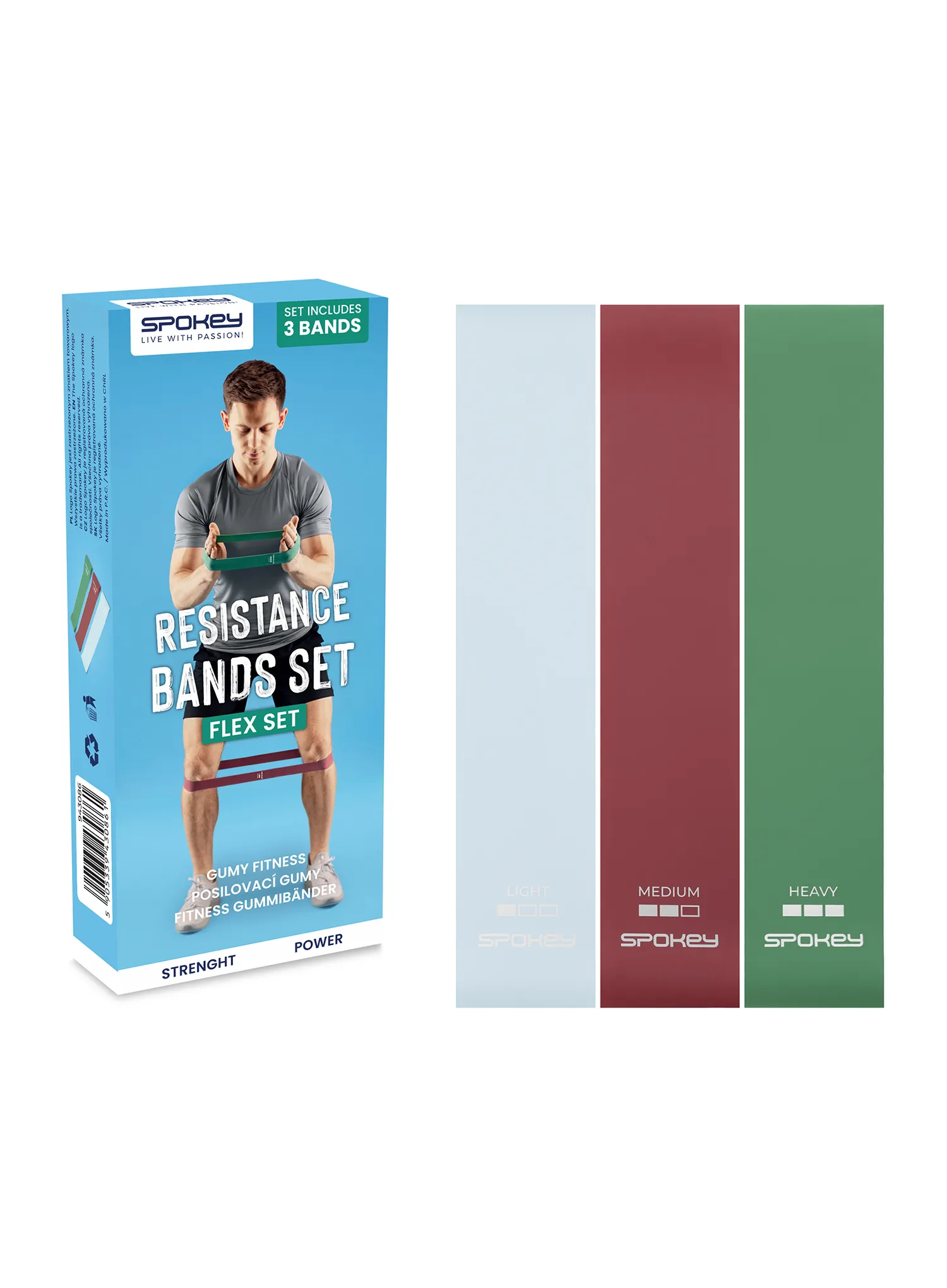 Mini-Band Set Spokey Flex Set V4 3Pcs - multicolor