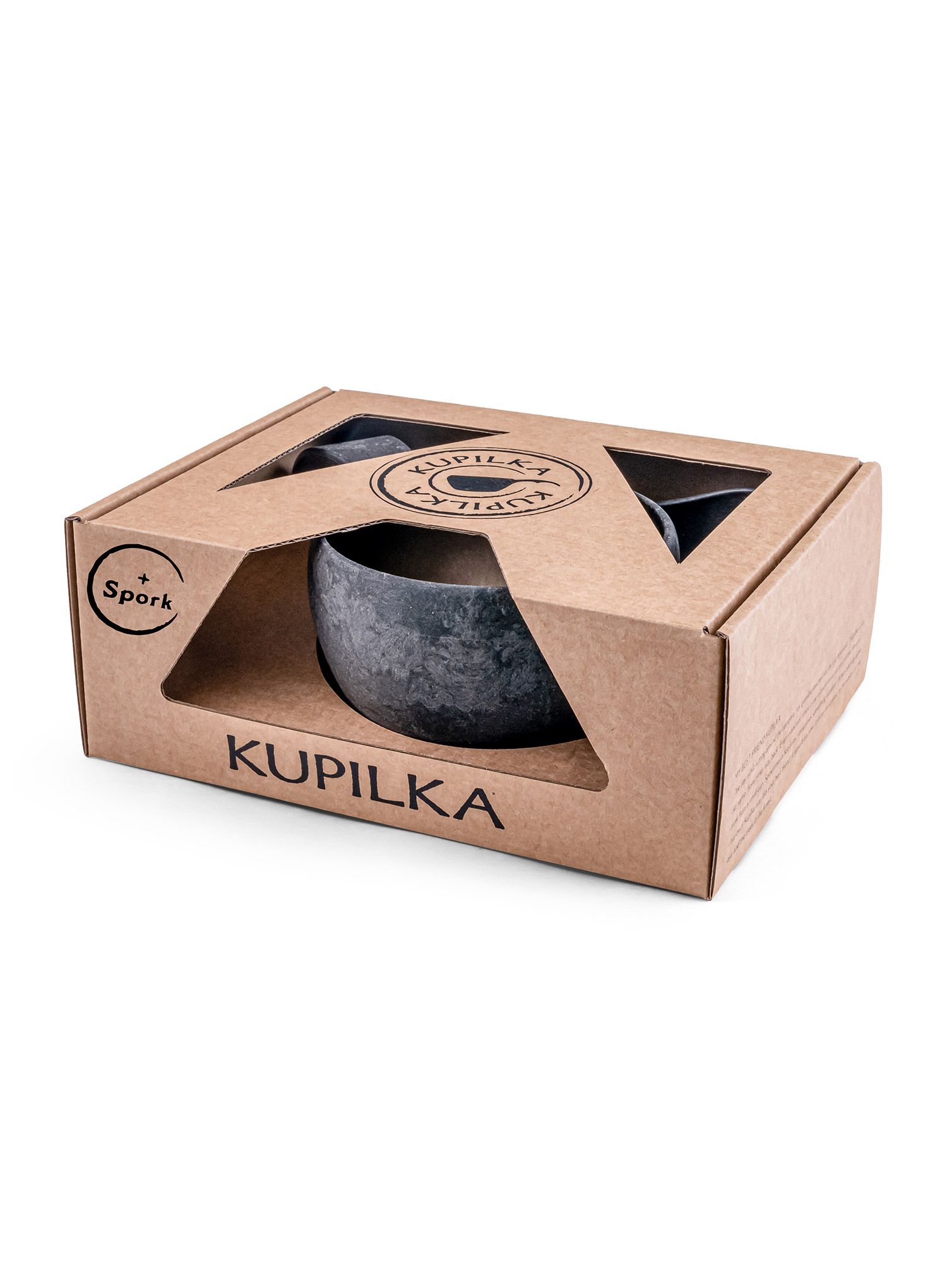 Geschirrset Kupilka 37+Spork Set - black