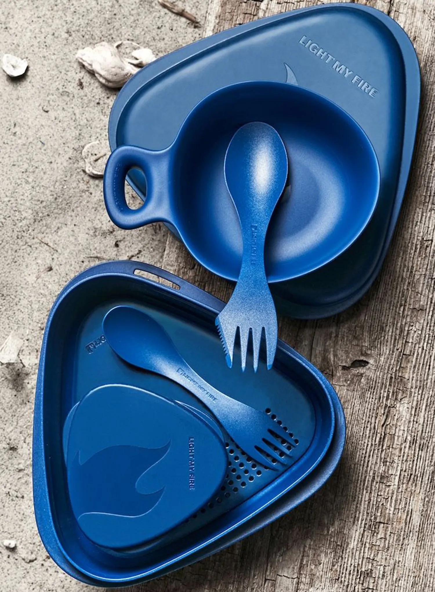 Geschirrset Light My Fire Outdoor MealKit 2.0 - hazyblue