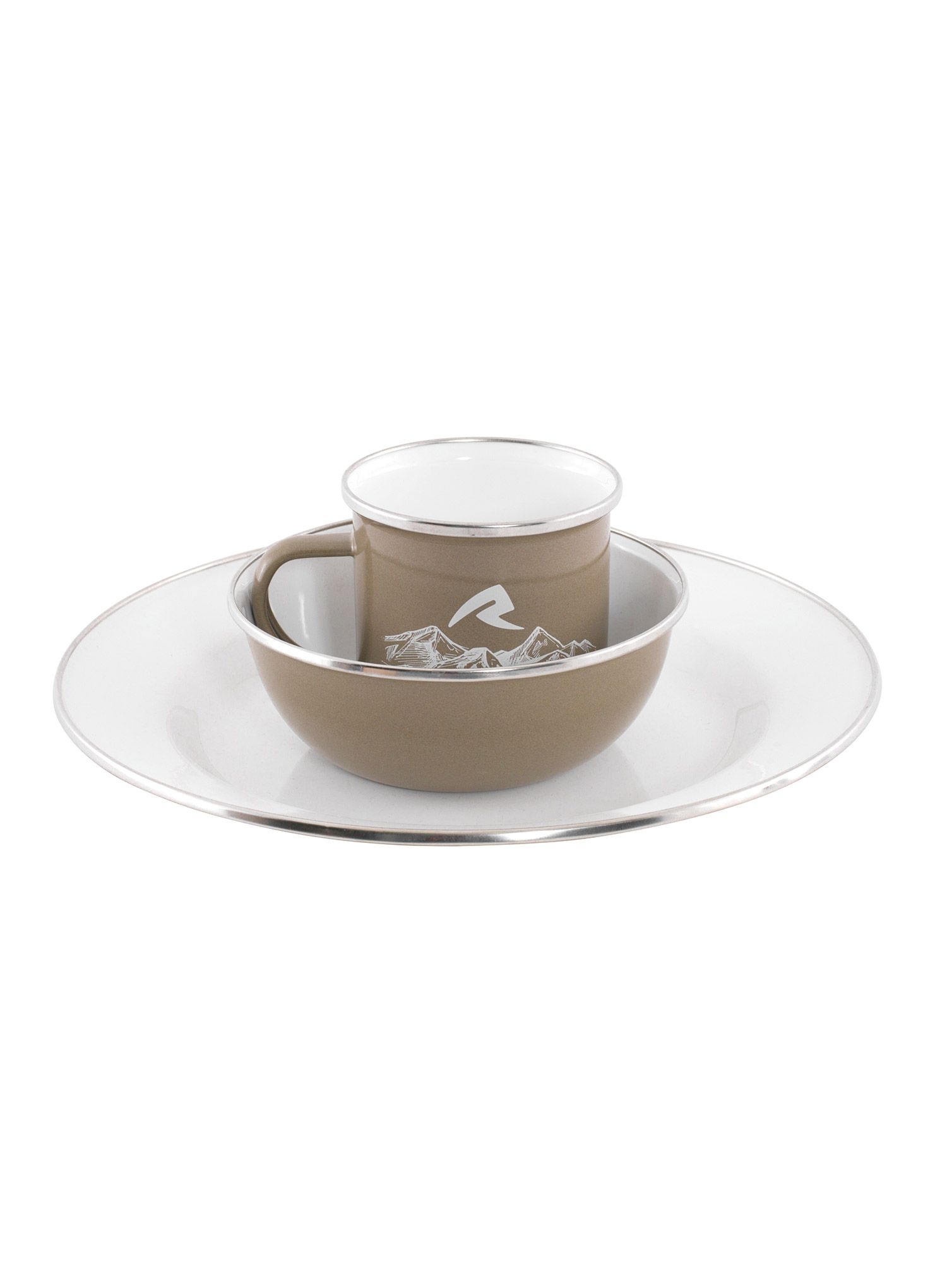 Geschirrset Robens Tongass Single Enamel Set