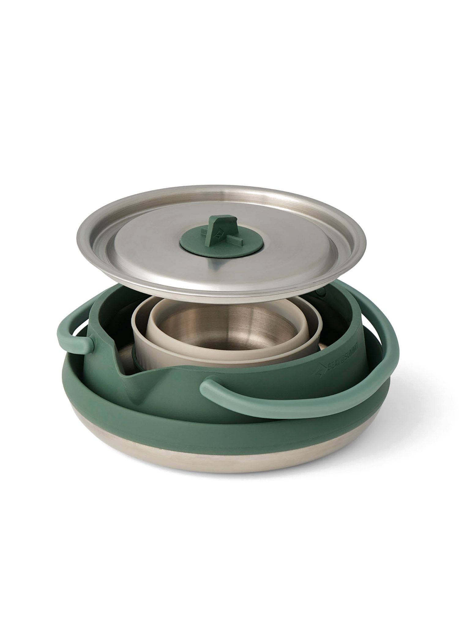 Geschirrset Sea to Summit Detour SL Steel Kettle Cook Set 3P