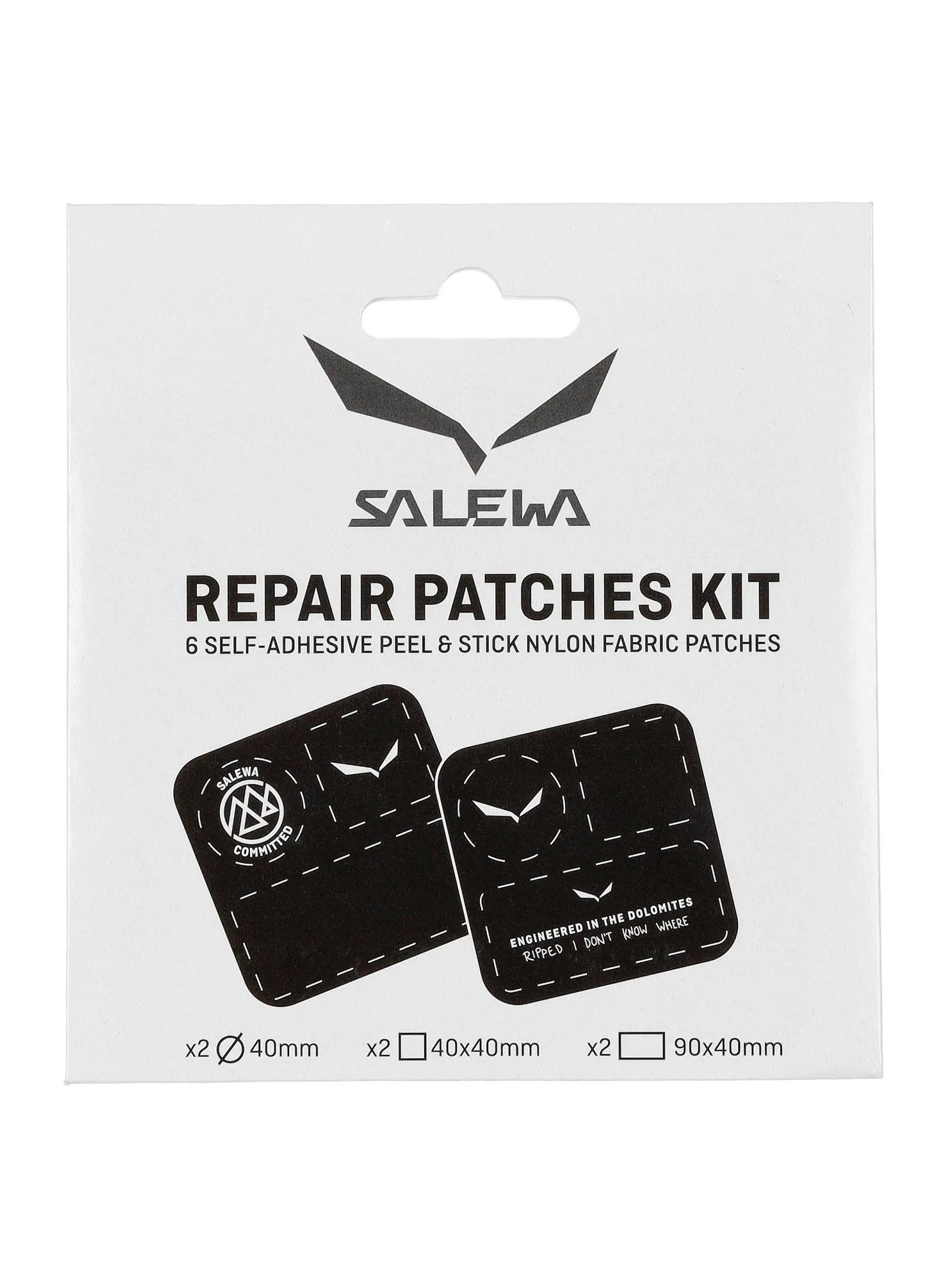 Reparaturset Salewa Repair Patches Kit 2 pcs - black/white