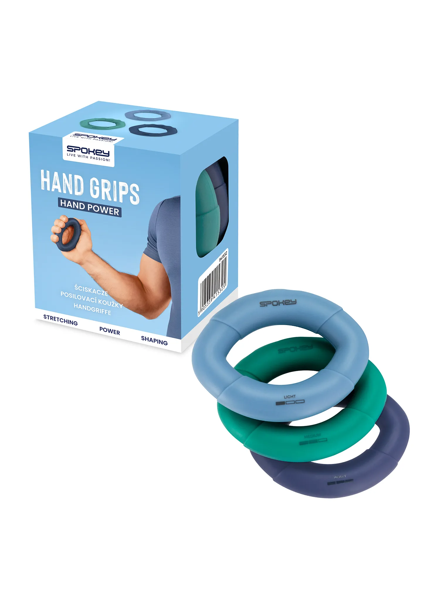 Set Handtrainer Spokey Hand Power Set 3Pcs - multicolor
