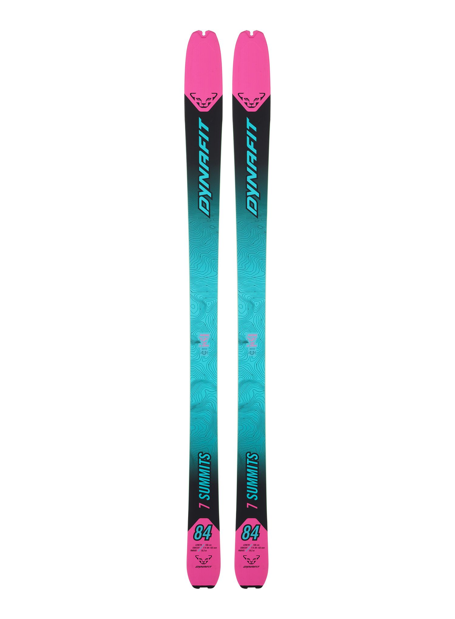 Tourenski-Set Dynafit Seven Summits+ Ski Set - flamingo/reef
